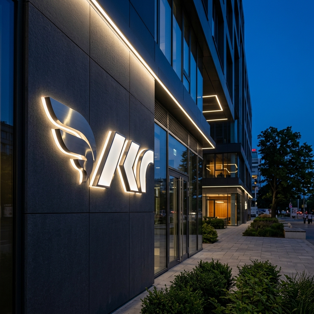 Illuminated 3D outdoor signage fabricated by Amaze Vision